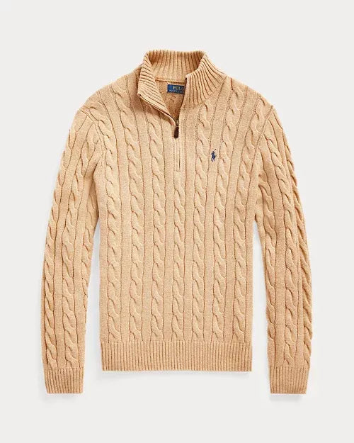 RL® Cable-Knit Half-Zip Sweater