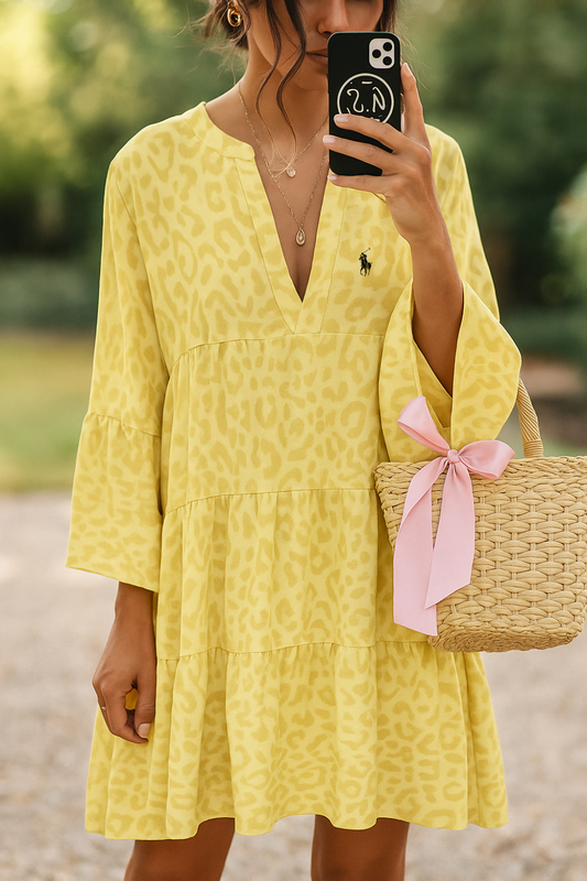 Vestido con estampado animal de R&amp;L