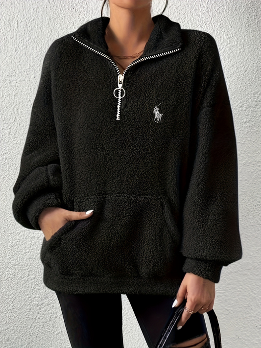 Giacca con Zip in Pile – Stile Comfort