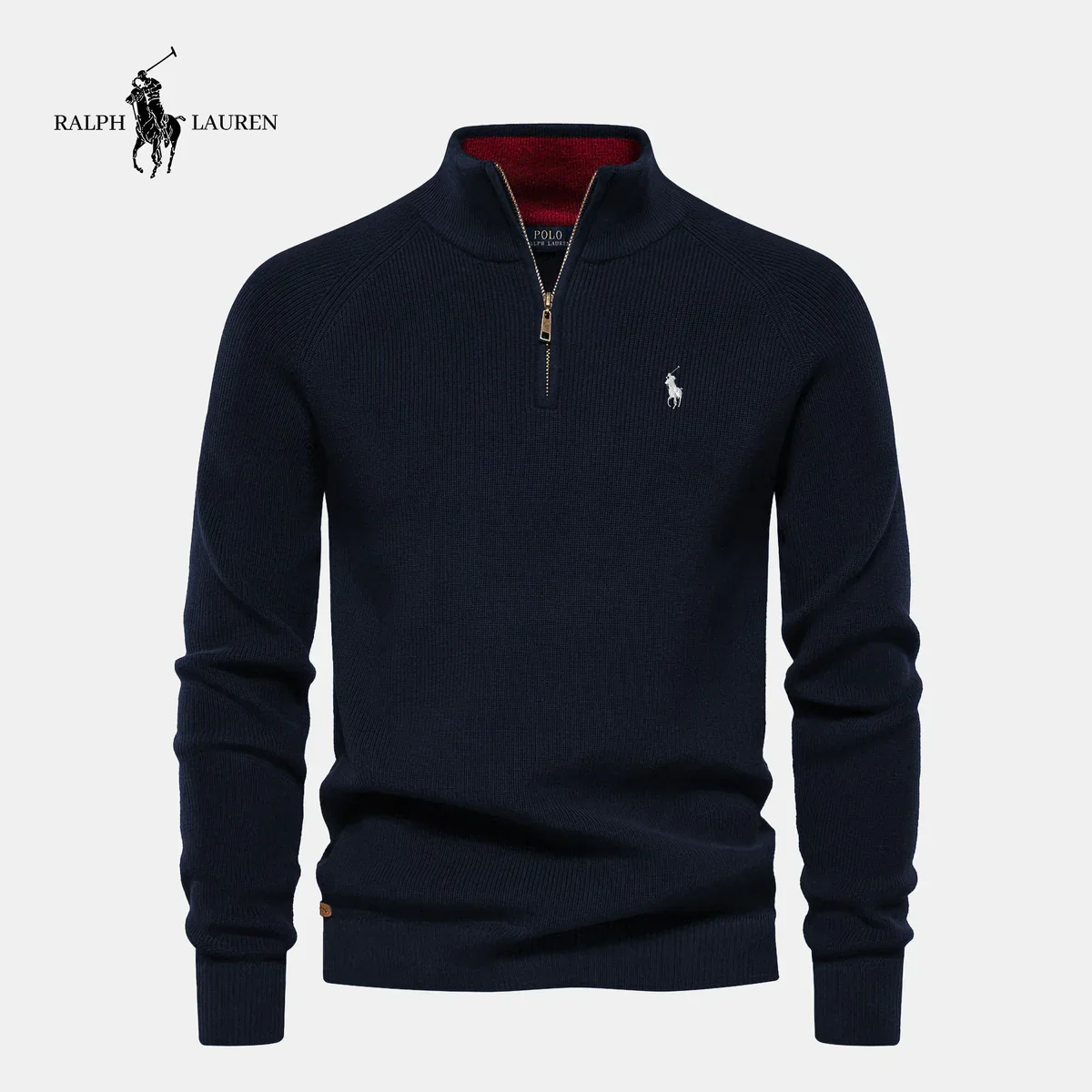 R&L | Maglione con chiusura al collo