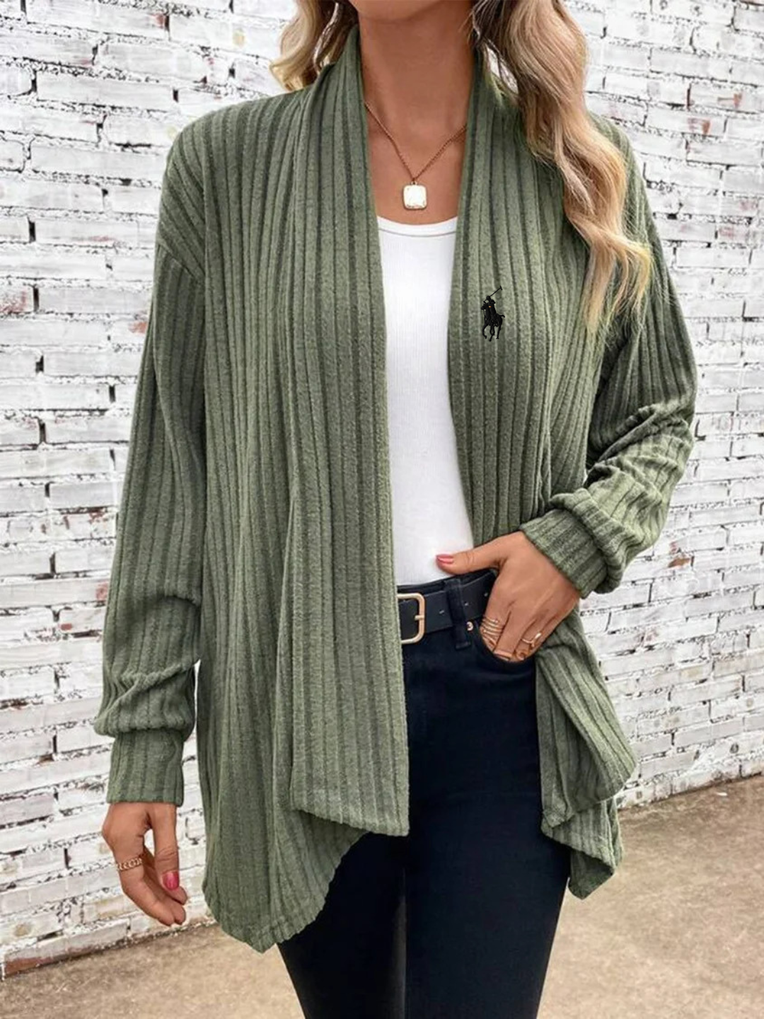 RL® Classic Ribbed Cardigan