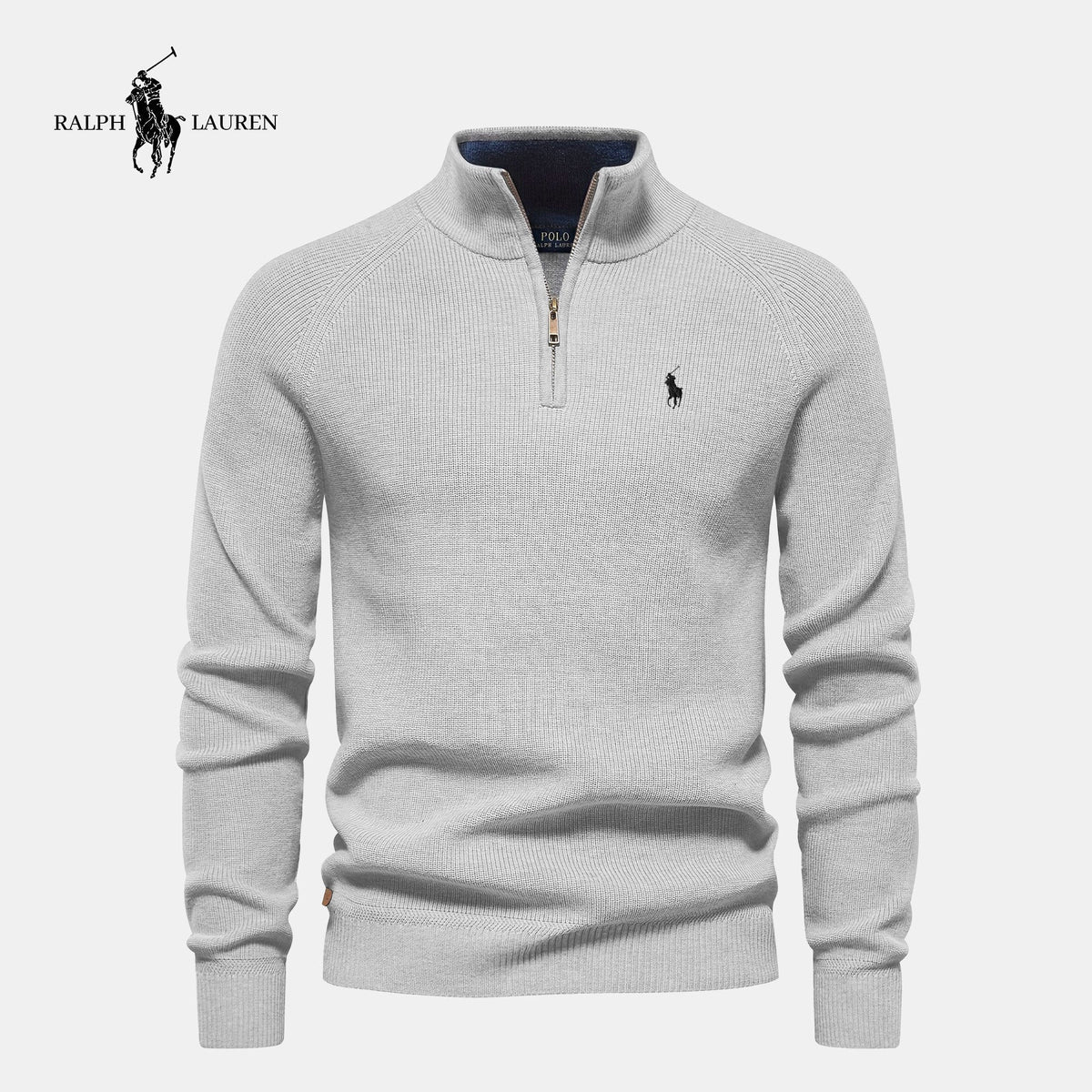 R&L | Maglione con chiusura al collo