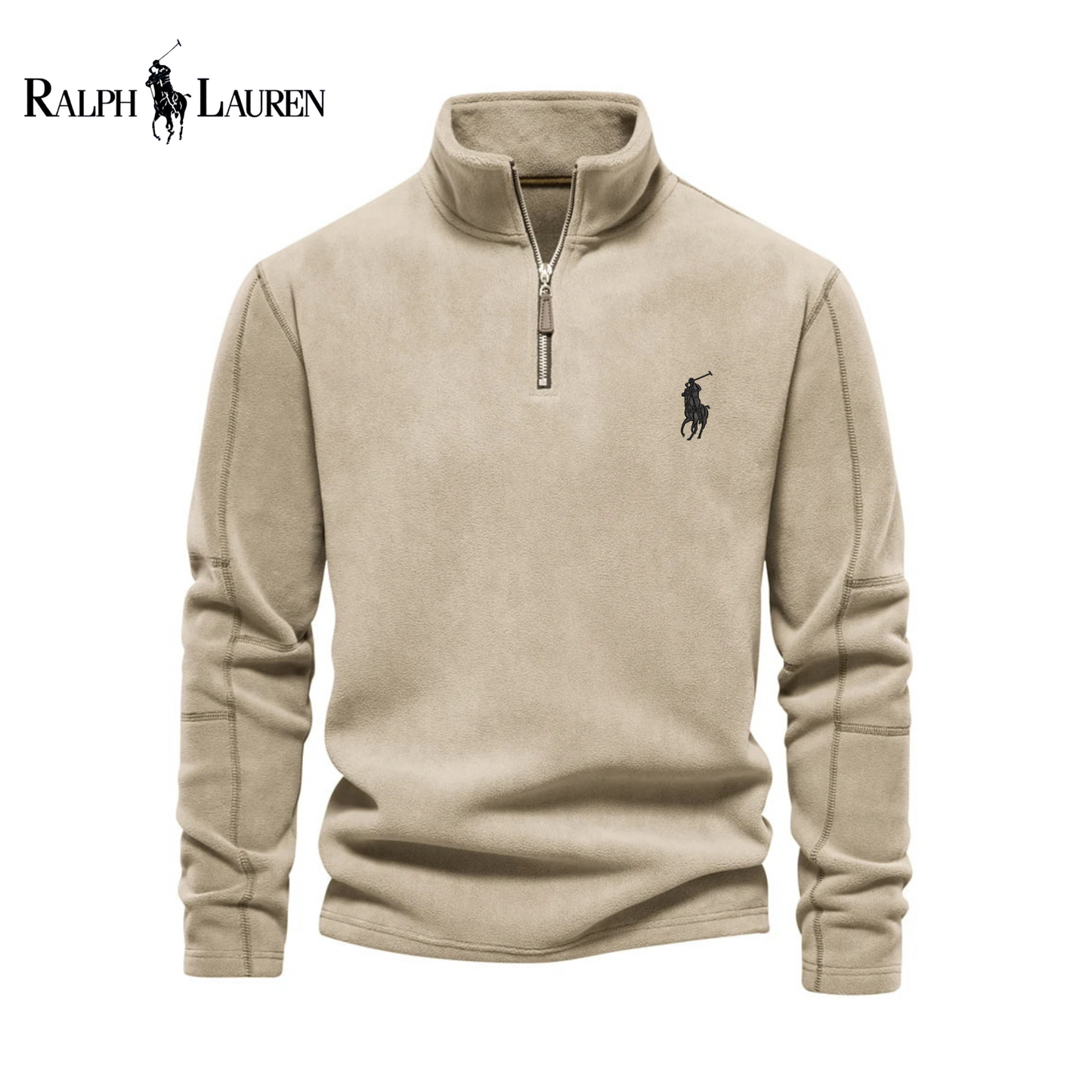 RL Heritage Quarter-Zip Fleece Sweater