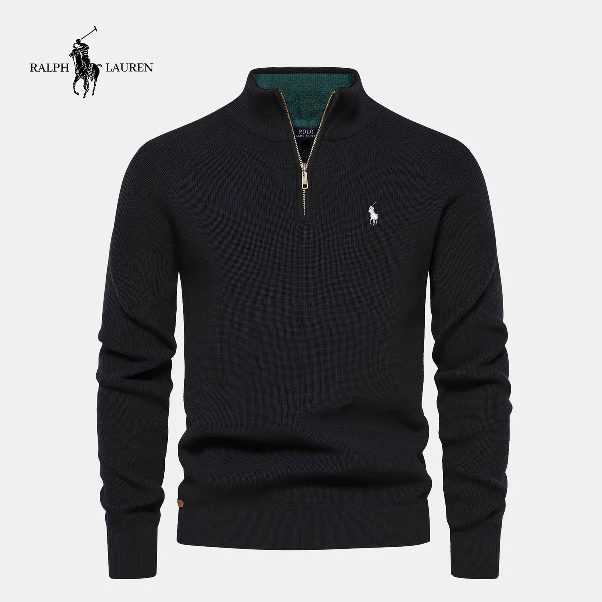 R&L | Maglione con chiusura al collo