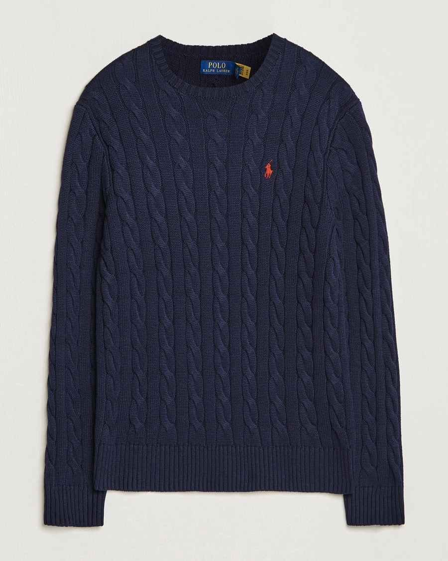 Maglione RL in Cotone a Treccia