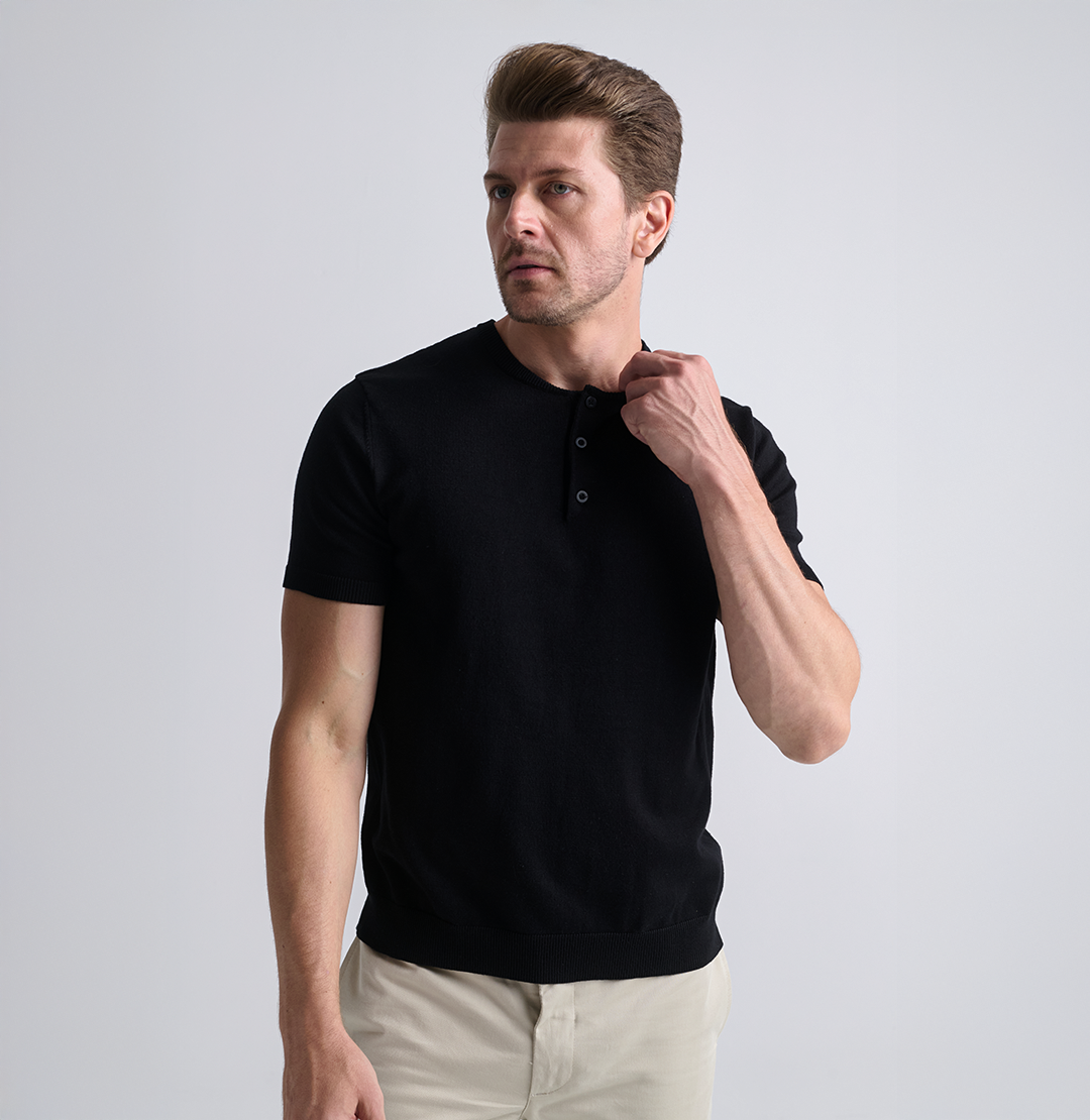 Paquete de 2 camisetas Henley Tricot
