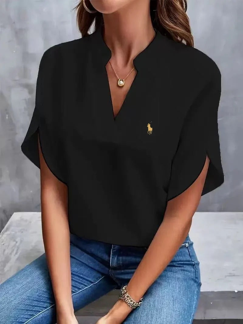 Blusa RL® Versátil con Mangas Abiertas