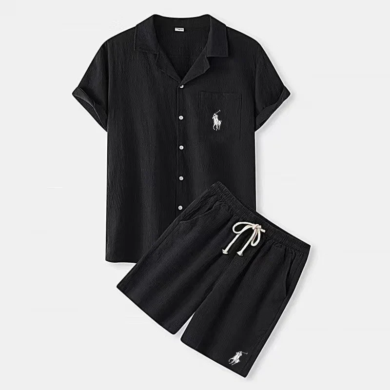 R&L | Conjunto de lino exclusivo para hombre (2 piezas)