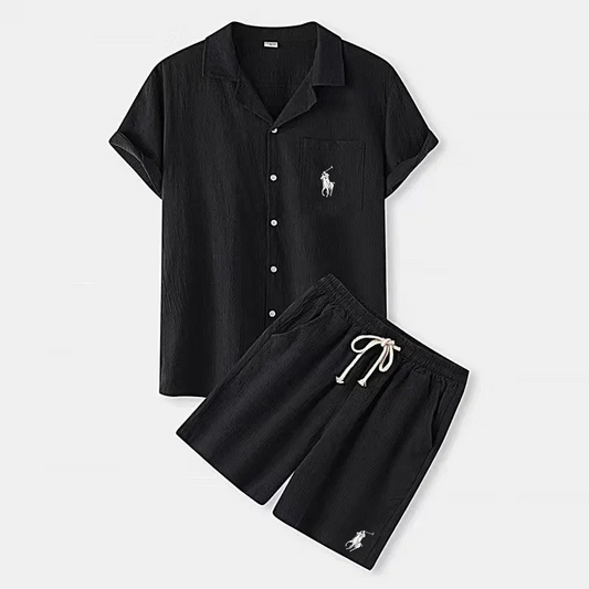 R&L | Conjunto de lino exclusivo para hombre (2 piezas)