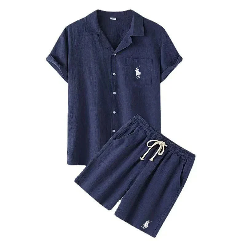 R&L | Conjunto de lino exclusivo para hombre (2 piezas)